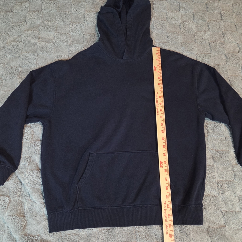 Old Navy Dark Blue Oversized Hoodie Girls Size XL 14-16 - Picture 4 of 9